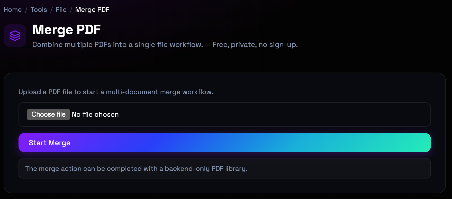 How to use Merge PDF online — free, fast, and private